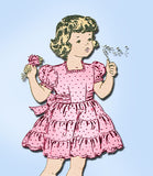 Mail Order 2815: 1950s Uncut Baby Girls Party Dress Sz 2 Vintage Sewing Pattern