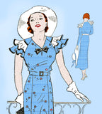 Mail Order 2832: 1930s Uncut Misses Afternoon Dress 34 B Vintage Sewing Pattern
