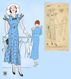Mail Order 2832: 1930s Uncut Misses Afternoon Dress 34 B Vintage Sewing Pattern