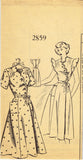 1940s Vintage Mail Order Sewing Pattern 2859 Uncut Misses House Dress Sz 16 34B - Vintage4me2