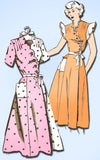 1940s Vintage Mail Order Sewing Pattern 2859 Uncut Misses House Dress Sz 16 34B - Vintage4me2