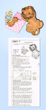 1950s Vintage Mail Order Sewing Pattern 2887 Uncut Lion Laundry Bag Doll