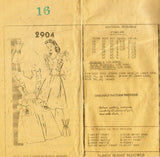 Mail Order 2905: 1940s Charming Misses Pinafore Apron 34B Vintage Sewing Pattern