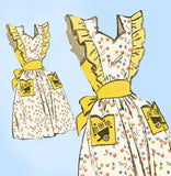 Mail Order 2905: 1940s Charming Misses Pinafore Apron 34B Vintage Sewing Pattern
