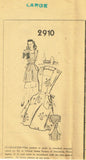1940s Vintage Fashion Service Sewing Pattern 2910 Misses Full Apron Size 36 38 B