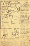Fashion Service 2912: 1940s Cute Baby Girls Dress Sz 6mos Vintage Sewing Pattern