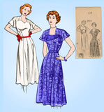 Fashion Service 2923: 1950s Misses Dinner Dress Size 36 B Vintage Sewing Pattern