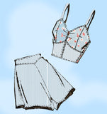 Mail Order 2943: 1940s Rare Plus Size Womens Bra 50 Bust Vintage Sewing Pattern