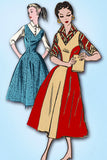 1950s Vintage Mail Order Sewing Pattern 3029 Uncut Teen Misses Jumper Dress 29B
