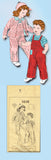 1940s ORIG Vintage Mail Order Sewing Pattern 3032 Baby's Overall & Jacket Size 1