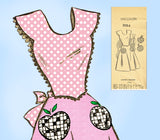 Mail Order 3084: 1940s Uncut Misses Full Bib Apron 32-34B Vintage Sewing Pattern