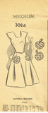 Mail Order 3084: 1940s Uncut Misses Full Bib Apron 32-34B Vintage Sewing Pattern