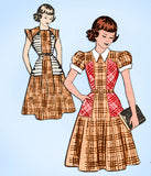 1950s Vintage Mail Order Sewing Pattern 3085 Little Girls Sunday Dress Size 8 - Vintage4me2