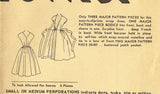 1950s Vintage Clotilde Mail Order Sewing Pattern 3110 Uncut Misses Wrap Dress 34