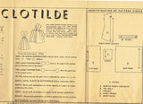 1950s Vintage Clotilde Mail Order Sewing Pattern 3110 Uncut Misses Wrap Dress 34