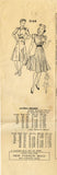 1940s Vintage Mail Order Sewing Pattern 3146 Misses WWII Shirtwaist Dress Sz 32B