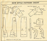 1950s Original Vintage Mail Order Pattern 3165 Plus Size Slender Dress 48 Bust