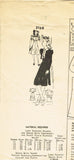 1930s Original Vintage Mail Order Pattern 3168 Uncut Misses Dress & Bolero 35 B