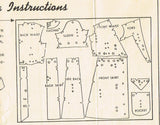 Pattern Piece Chart for Mail Order 3178