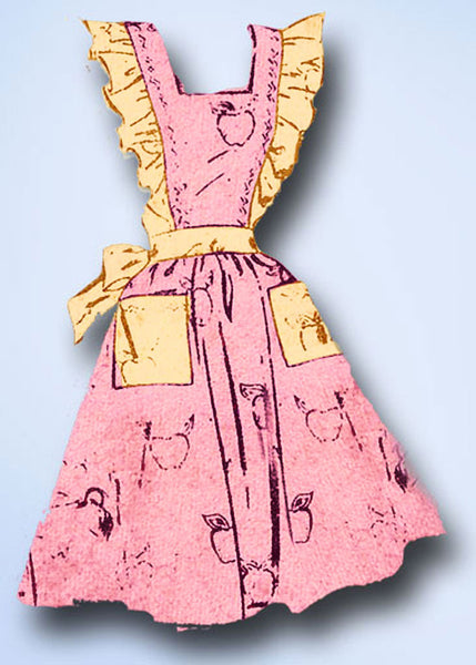 1940s Vintage Mail Order Sewing Pattern 3409 WWII Misses Pinafore Apron Dress 12 - Vintage4me2