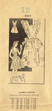 1940s Vintage Mail Order Sewing Pattern 3409 WWII Misses Pinafore Apron Dress 12 - Vintage4me2