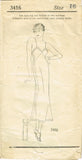 Mail Order 3416: 1930s Misses Bias Cut Slip Size 34 Bust Vintage Sewing Pattern