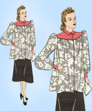 Mail Order 342: 1930s Misses Maternity Smock & Slip 34 B Vintage Sewing Pattern