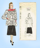 Mail Order 342: 1930s Misses Maternity Smock & Slip 34 B Vintage Sewing Pattern