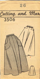 1940s Vintage Mail Order Sewing Pattern 3506 Uncut Womens Day Skirt Sz 26 Waist - Vintage4me2
