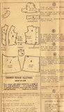 1940s Vintage Fashion Service Sewing Pattern 3546 WWII Little Girls Dress Size 8