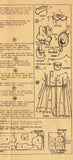 1940s Vintage Fashion Service Sewing Pattern 3546 WWII Little Girls Dress Size 8