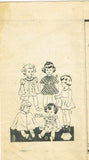 1930s Original Vintage Mail Order Sewing Pattern 3756 Cute 18in Doll Clothes Set
