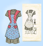 Mail Order 3787: 1940s Misses Feedsack Apron Sz 36-38 B Vintage Sewing Pattern - Vintage4me2