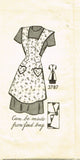 Mail Order 3787: 1940s Misses Feedsack Apron Sz 36-38 B Vintage Sewing Pattern - Vintage4me2