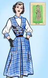 1950s Vintage American Weekly Sewing Pattern 3804 Uncut Misses Jumper Dress 31 B