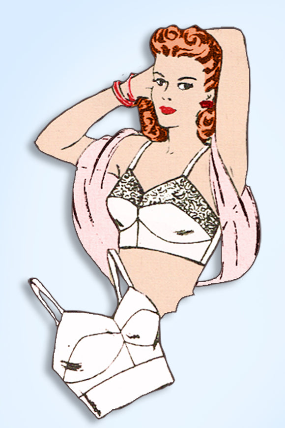 1940s Vintage Mail Order Pattern 3811 Rare Misses Brassiere & Panties –  Vintage4me2