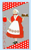 1930s Original Vintage Mail Order Embroidery Transfer 3826 Uncut Dutch Girl DOW