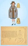 1910s Vintage Mail Order Sewing Pattern 3873 Uncut Girls Edwardian Cape Coat Sz8