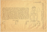 1910s Vintage Mail Order Sewing Pattern 3873 Uncut Girls Edwardian Cape Coat Sz8