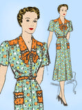 Mail Order 3892: 1930s Uncut Misses Street Dress Sz 38 B Vintage Sewing Pattern