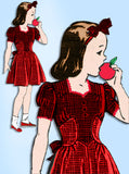 1940s Vintage Mail Order Sewing Pattern 4005 Uncut Girls Party Dress Size 12