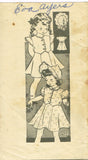 1930s Vintage Anne Adams Pattern 4022 Cute Toddler Girls Dress & Bonnet Size 2