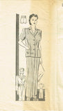 1940s Vintage Anne Adams Sewing Pattern 4087 Plus Size Womens Pantsuit 42 Bust
