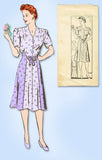 1940s Original Anne Adams Pattern 4106 Misses WWII Street Dress Size 34 Bust
