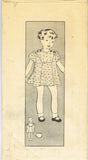 1930s Original Vintage Anne Adams Pattern 4170 Toddler Girls Bloomer Dress Sz 6