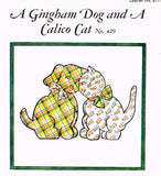 1930s Spool Cotton 429 Uncut Cuddle Toys Cat & Dog Embroidery Transfer Patterns