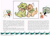 1930s Spool Cotton 429 Uncut Cuddle Toys Cat & Dog Embroidery Transfer Patterns