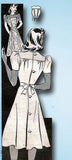 1940s Vintage Anne Adams Sewing Pattern 4463 WWII Misses Street Dress Sz 18 36B - Vintage4me2