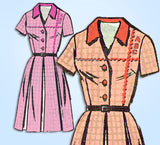 1960s Vintage Anne Adams Sewing Pattern 4500 Uncut Misses Shirtwaist Dress 35 Bust