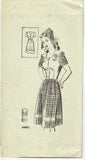 1940s Vintage Anne Adams Sewing Pattern 4503 Uncut Misses Dress & Hat Sz 34 Bust